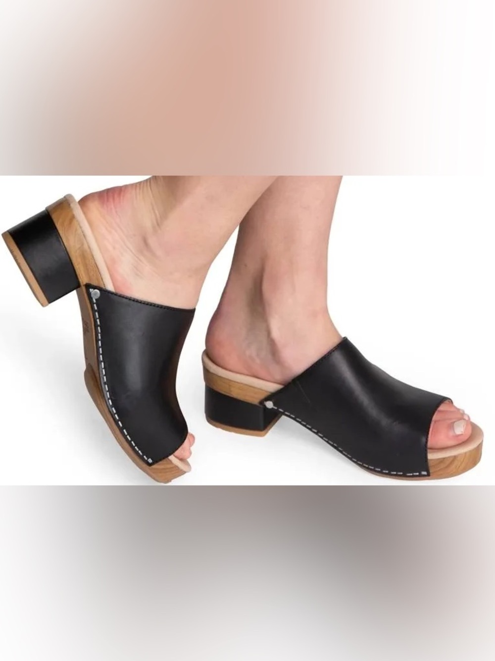Dansko Maci Full-grain Leather Slides in Black ☀️ - Picture 2 of 7